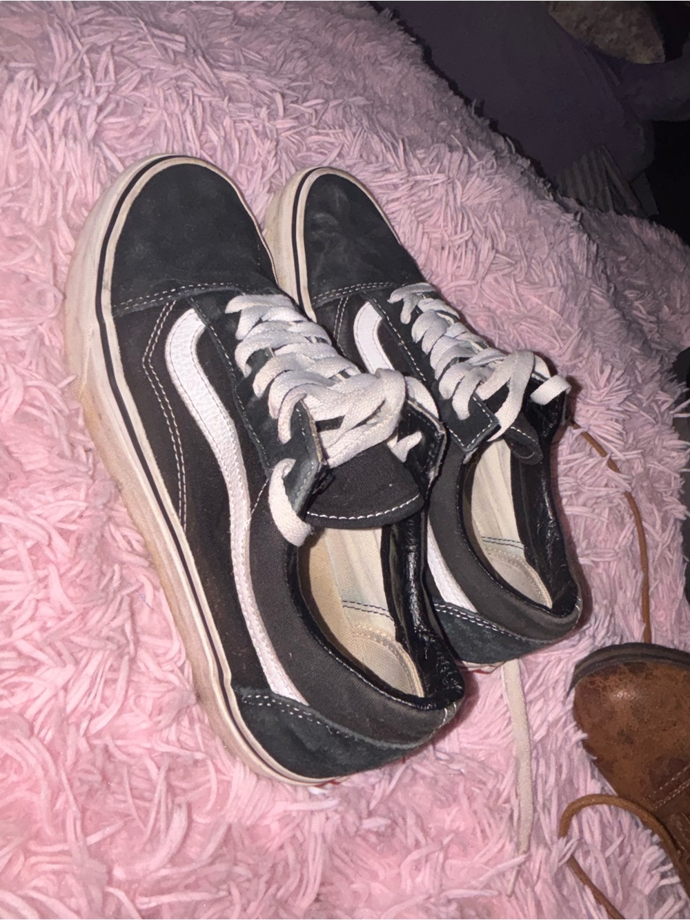 Vans Black and White Old Skool Sneakers